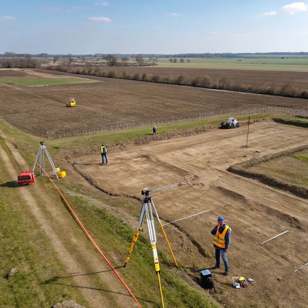 Ehitusgeodeesia vundamendialal – telgede märkimine ja kõrguste kontroll geodeetilise seadmega Eestis