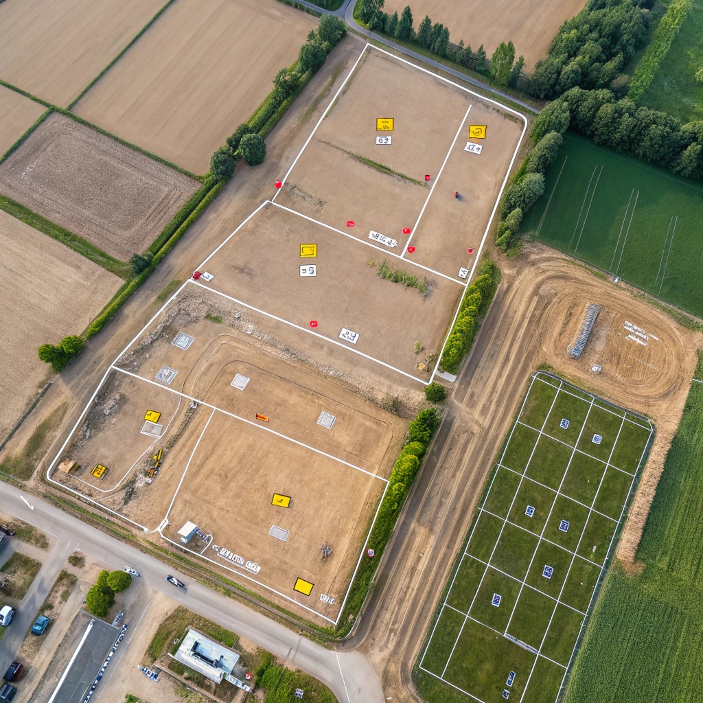 Ehitusala droonifoto – geodeetiline droonimonitooring, kvartalite märkimine ja pinnasetööde kontroll Eestis